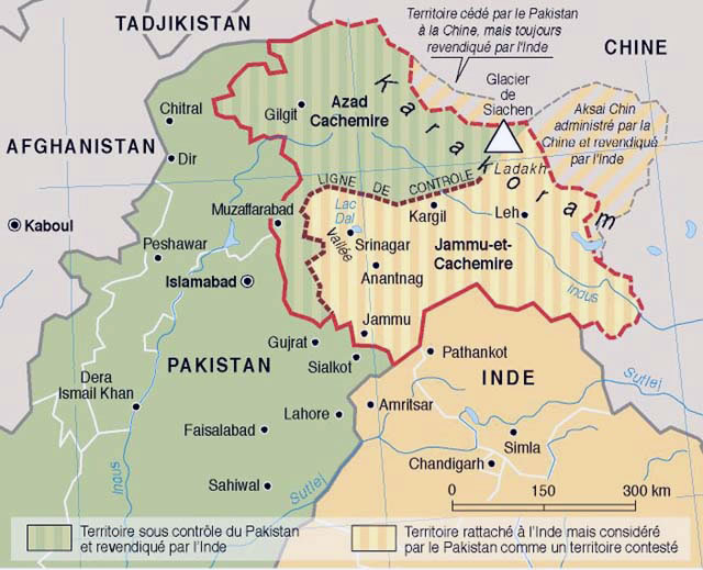 Carte du Cachemire © Philippe Rekacewicz