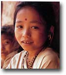 Jeune Népalaise d'origine indo-aryenne