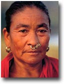 Villageoise de l'aire tibétaine