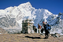 Piste de camp de base de l'Everest